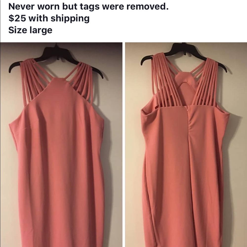 Coral casual dress